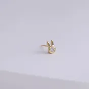 Bunny diamond stud