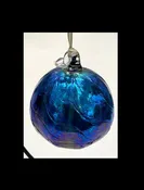 Blue Luster Ornament — Welcome to Santa Barbara Glassblowing Studio