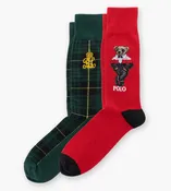 2-Pack Royal Holiday Bear Socks