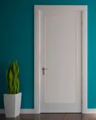 80" Primed 1 Panel Shaker Interior Door, 1-3/4 Thick, PRI84014