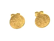 14K St. Benedict Stud Earrings Yellow Gold