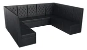 1921 - Button Tufted  - Modular Seating Collection - U-Shape Sectional Seating - Made in USA