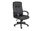 Black Caresoft Executive Chair with Arms