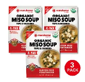 Organic 4 Pack Tofu and Seaweed Instant Miso - 3 bags