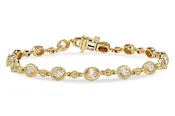 1.25ctw Oval Diamond Bracelet