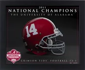 2011 National Championship Helmet 8 x 10 print