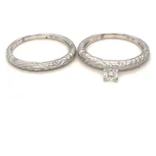 14KT White Gold Diamond Bridal Set — Joe Marche By the Sea