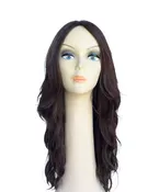 24LYR Natural Brown Wig – 24” European Human Hair with Silk Top