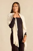 CASHMERE SCARF: IVORY