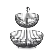 2-Tiered Iron Display Basket