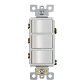 Broan 15 amps Rocker Rocker Switch White 1 PK
