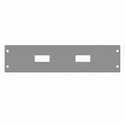2" Faceplate with Two .5 x 1 Rocker Switch Cut-Outs