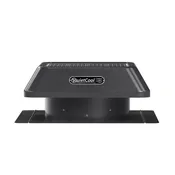 QuietCool 25 Watt Solar Roof Mount Attic Fan with AC/DC Inverter for 24/7 Runtime