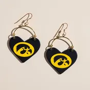 Black Leather Hawk Lover Earring