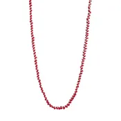 ‘AMÉLIE’ Necklace - Red & Silver-