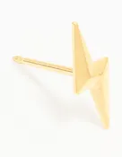 24K Gold Plated Surgical Stainless Steel Lightning Bolt Piercing Stud