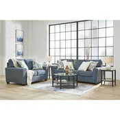 CASHTON SOFA AND LOVESEAT (BLUE)