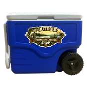 40 Quart Coleman® Wheeled Cooler - full color decal
