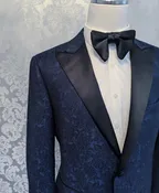 Cobalt Floral Tuxedo — BBESPOKE APPAREL | CUSTOM CLOTHIER