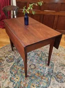 drop-leaf walnut dining table — Something Special