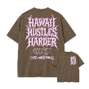 Hawaii Hustles Harder Pink/Brown