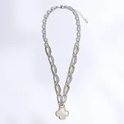 Clover Mop Gold Link Necklace