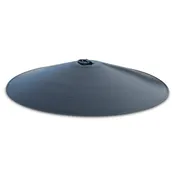 40” Domed Round Steel Fire Pit Cover withBlack High Heat Finish
