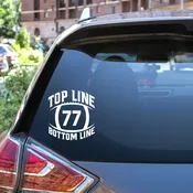 Personalized Football Decal – Die Cut