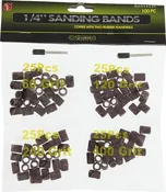 102 pc 1/4" Sanding Bands Grit: 60,120 240 and 400