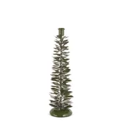 14" Green Pinecone Candle Holder