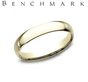 14K Yellow Gold Comfort-Fit Plain Wedding Bands