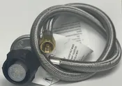 New LP Hose & Regulator Stainless steel Braided Line 3/8'' Flare fitting  Bull BBQ #16589