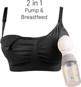 Bravado Designs Hands Free Pumping Bra &amp; Nursing Bra 2-in-1 Seamless