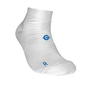 WHITE Compression Ankle Sock with Memory Foam Innersole (No Stripes)