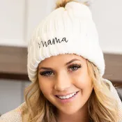 Mama Knitted Beanie Hat