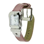 Fendi Buckle Glossy Pink Leather Watch