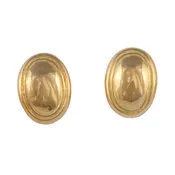 18K Domed Stud Earrings