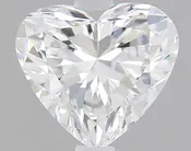 0.64ct Heart Lab Grown Diamond (Colour D, Clarity VVS1, IGI Certified)