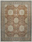 Authentic Antique Tabriz Rug  - Hadji Jalili   RARE Variant  Apricot 11x14