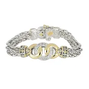 Antiqua Collection - Three Circle Cubic Zirconia Bracelet