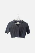Cashmere Cableknit Crop