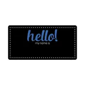 1-1/2" x 3" Reusable Chalkboard Message Badge