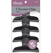4" Round Handle Section Clips with Silicone Teeth 4pcs