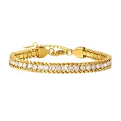 Amelia Sparkle Stack Adjustable CZ Chain Bracelet