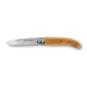 Folding knife L'ALPAGE Varmished olive wood handle (In cardboard box)