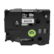 Brother HGeS2515PK BLACK on WHITE HGe Tape-EX Strength, 5PK .94''