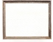 BarnwoodUSA Chicken Wire Photo or Message Board, Jewelry Organizer - 10 Clothes Pins Included - 100% Up-Cycled Reclaimed Wood Frame (24 x 28 Frame)