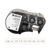 Brady -0.24" Repositionable Multi-Purpose Vinyl Cloth Terminal Block Labels with Ribbon for M4 M5 Printers