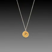 22k Bud Necklace with Diamonds