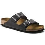 Unisex Traditional Sandal Arizona Black Oiled Leather